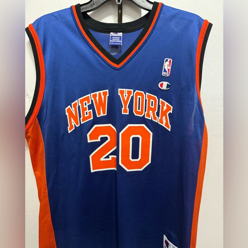 Vintage Allan Houston champion Knicks jersey sz M